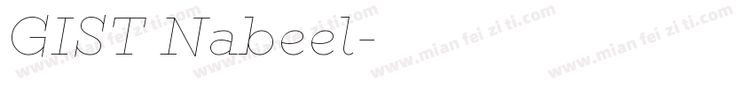 GIST Nabeel字体转换